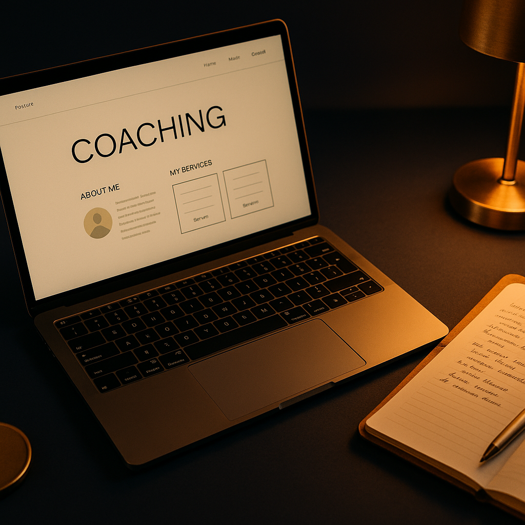 Welke pagina's heeft een coach website nodig?