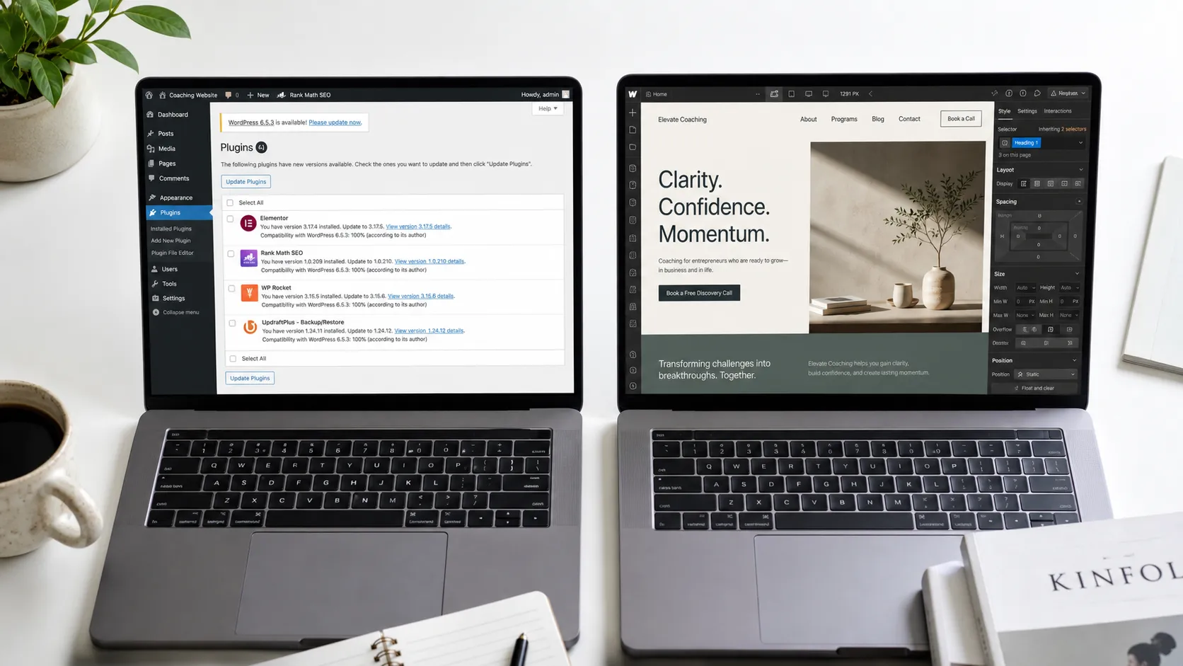 WordPress of Webflow voor coaches: wat past het beste bij jou?